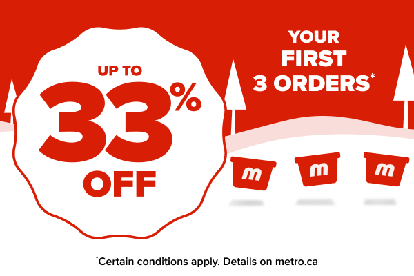 Up to 33% Off your First 3 Orders