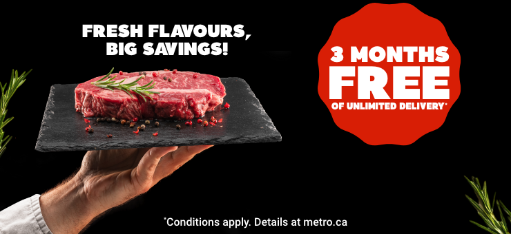 Fresh Flavours, Big Savings! 3 Months Free of Unlimited Delivery. *Conditions apply.