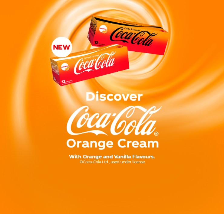 New - Discover Coca-Cola Orange Cream - With Orange and Vanilla Flavours