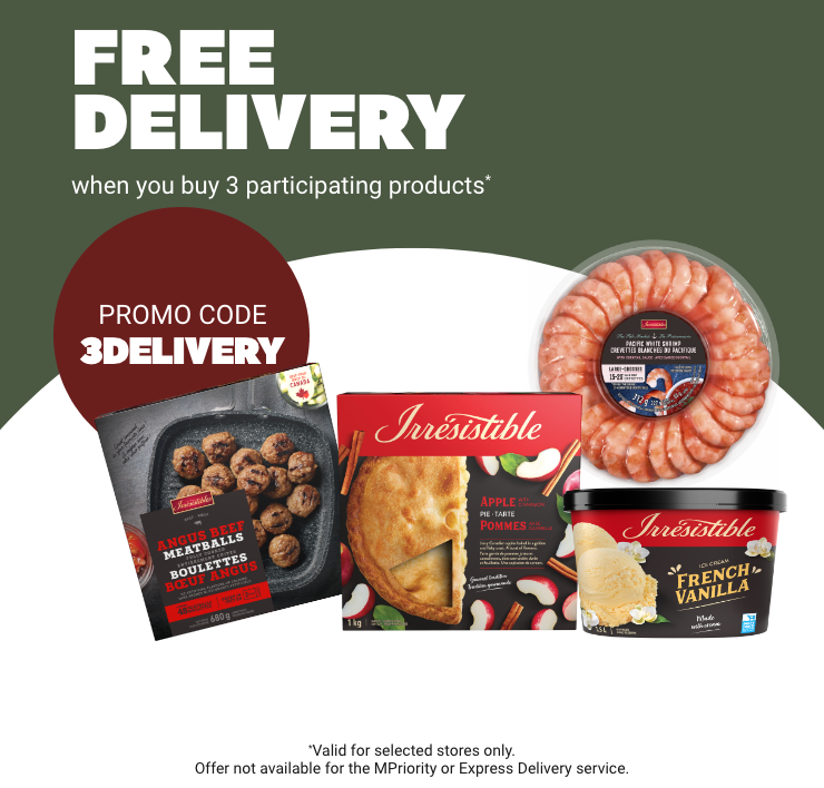 Free Delivery When you Buy 3 participating Products* Promo Code 3DELIVERY