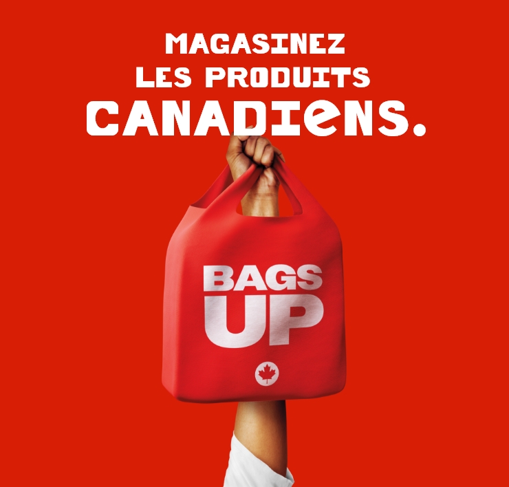 Levons nos sacs. Magasinez les produits canadiens.