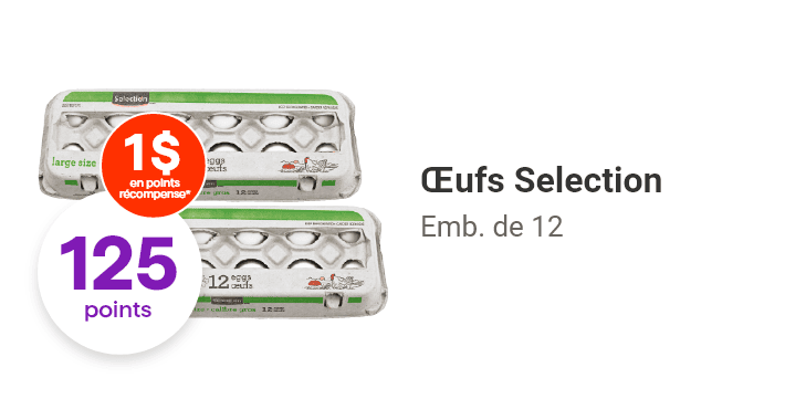 Oeufs Selection, emb. de 12.