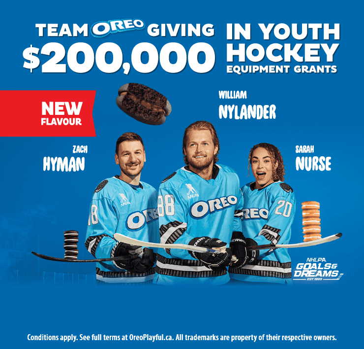 Team Oreo Giving $200,000 in Youth Hockey Equipment Grants. New Flavour