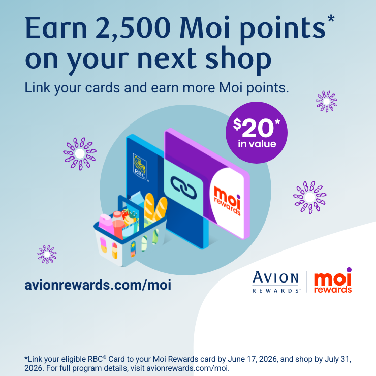 Earn 2,500 Moi Points* on your Next Shop. Link your Cards and Earn More Moi Points.