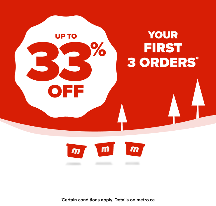 Up to 33% Off your First 3 Orders*