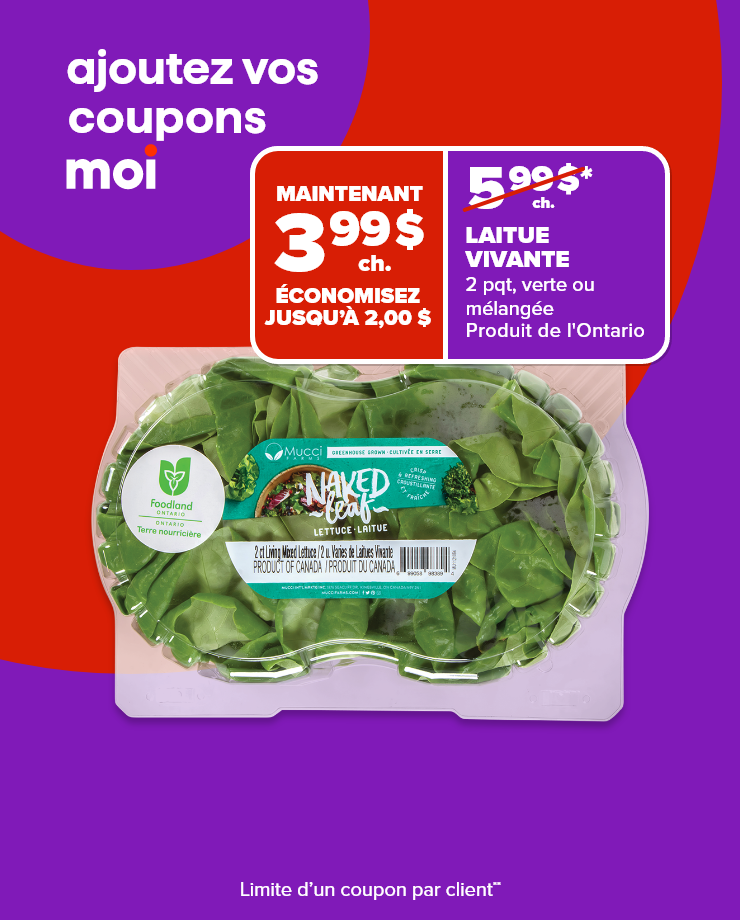 Ajoutez vos coupons Moi.