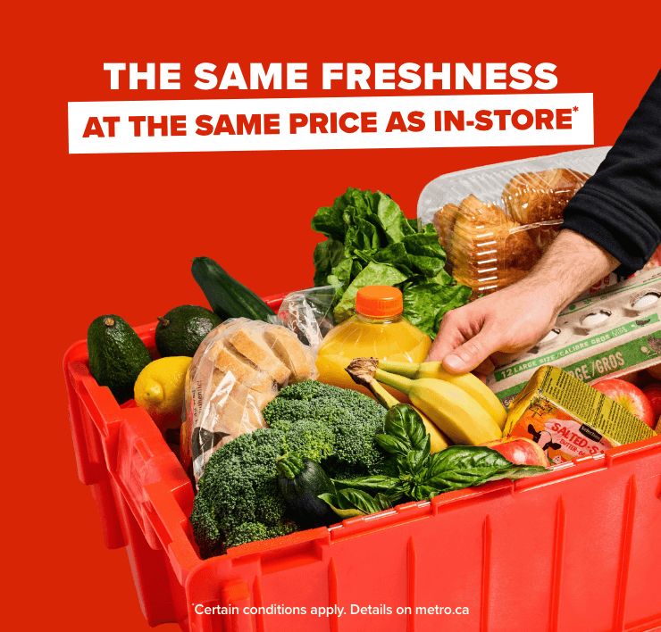 The Same Freshness at the Same Price As In-Store.