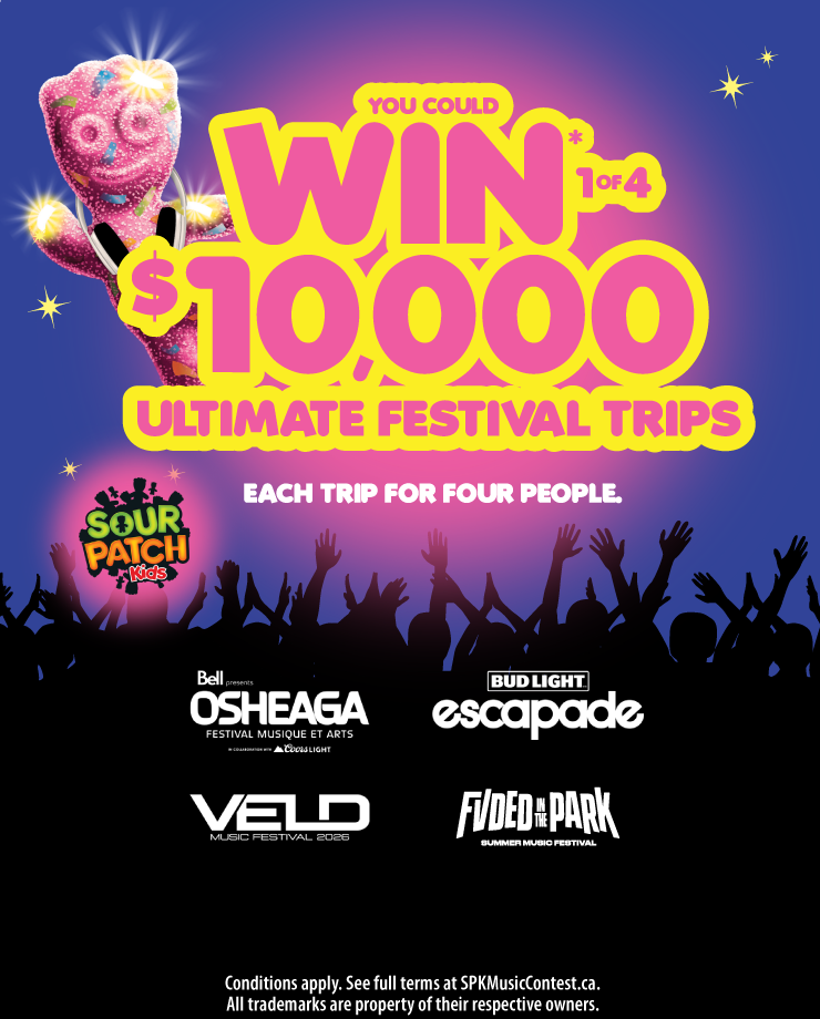 Mondelez - You Could Win 1 of 4 $10,000 Ultimate Festival Trips. Each Trip for Four People.