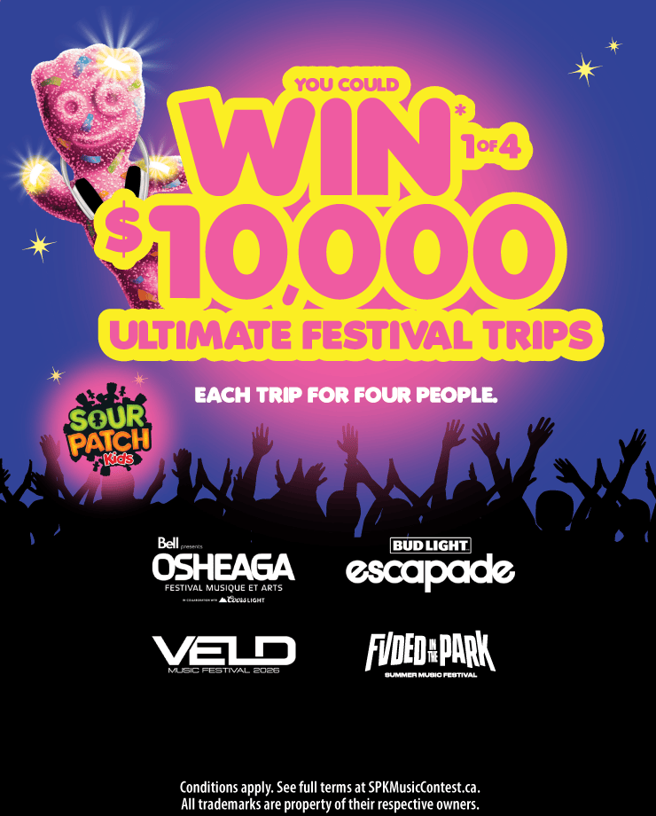 Mondelez - You Could Win 1 of 4 $10,000 Ultimate Festival Trips. Each Trip for Four People. 