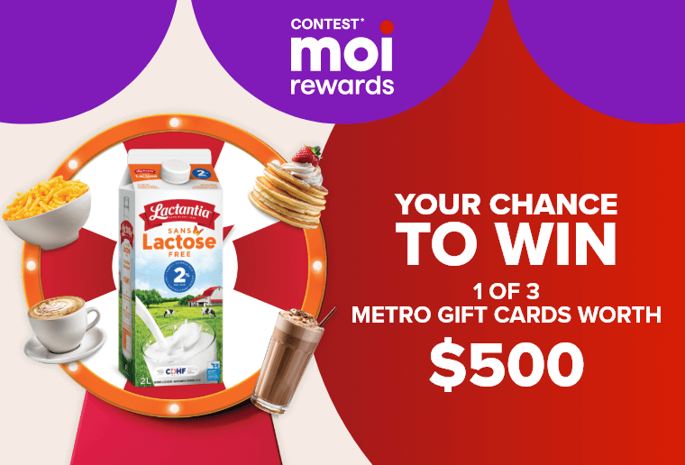 Contest* Moi Rewards - Your chance to win 1 of 3 Metro gift cards worth $500