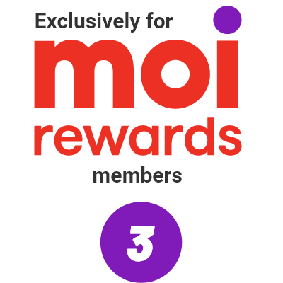 Exclusively for Moi Rewards members logo