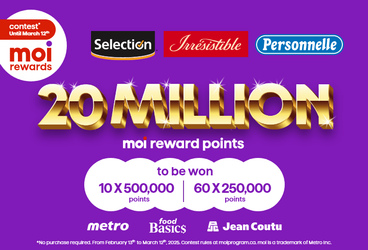 Contest* Until March 12th - Moi Rewards - 20 million Moi reward points - Selection, Irrésistible, Personnelle