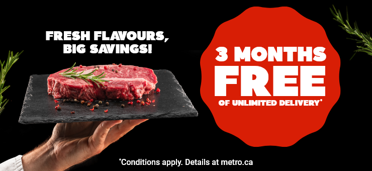 Fresh flavors,big savings! 3 months Free of unlimited delivery