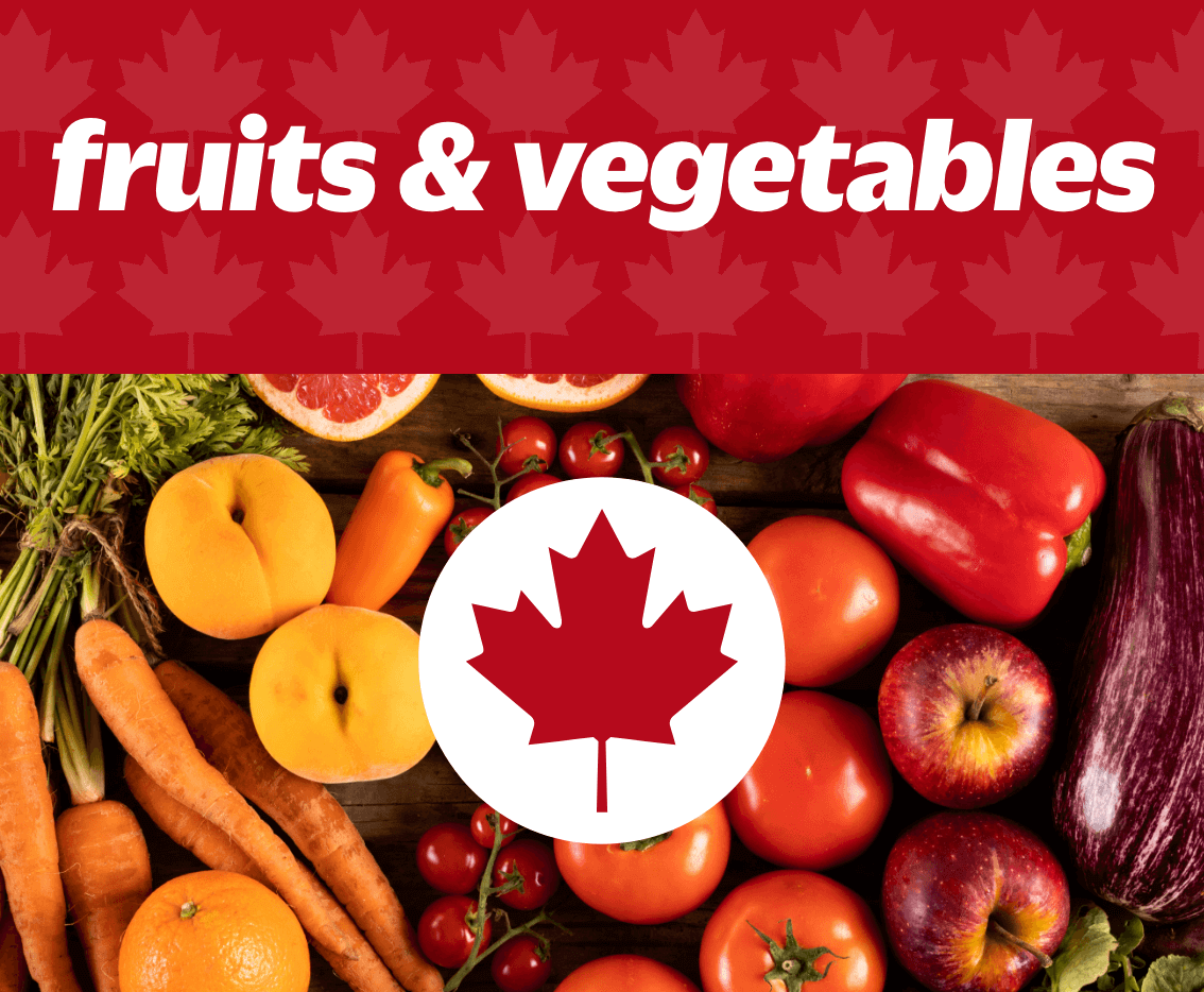 Fruits and vegetables