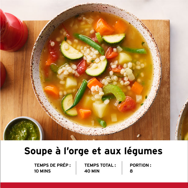 Soupe à l'orge et aux légumes