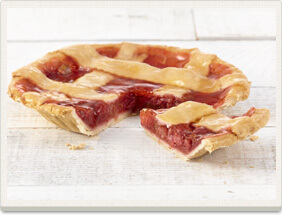Tarte fraises et rhubarbe