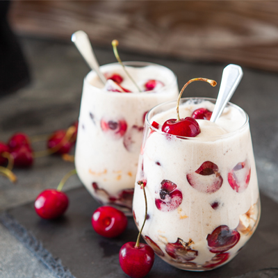 Cherry Pudding with Cereals