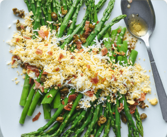 Asparagus Salad with Grated Egg and Capers