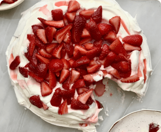 Strawberry Pavlova