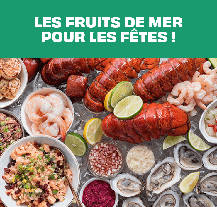 les fruits de mer pour les fêtes !