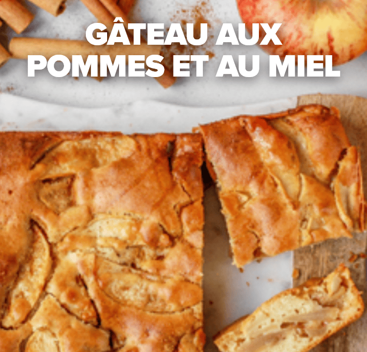 Gâteau aux pommes et au miel