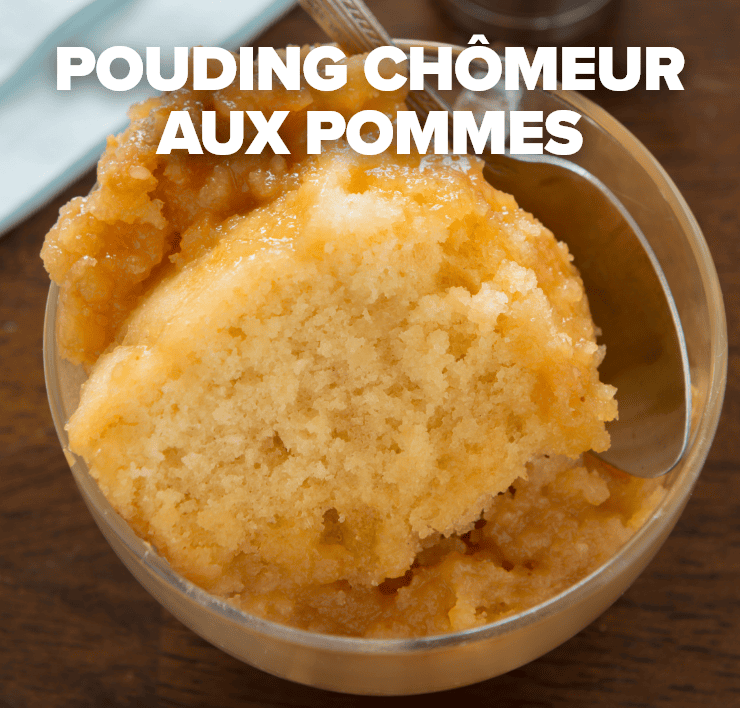 Pouding chômeur aux pommes