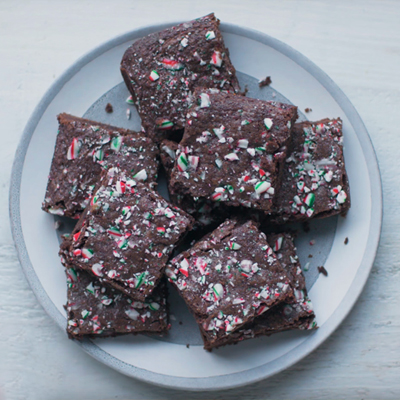 Candy Cane Brownies