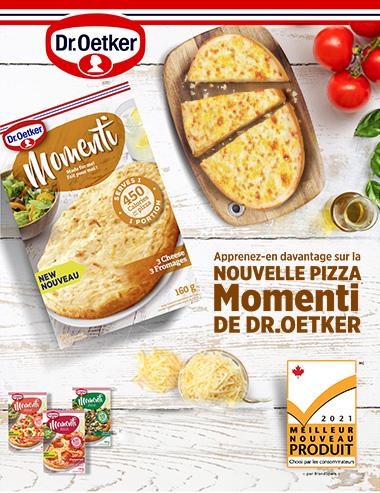 Apprenez-en davantage sur la nouvelle pizza Momenti de Dr. Oetker