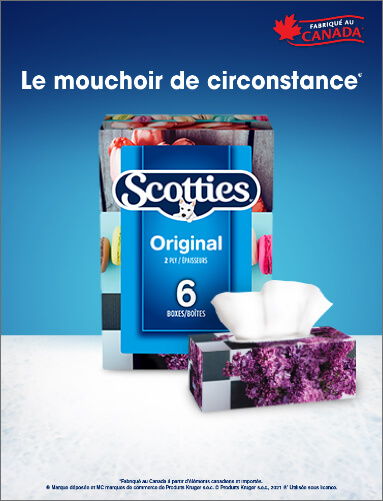 Scotties - Mouchoirs double épaisseur