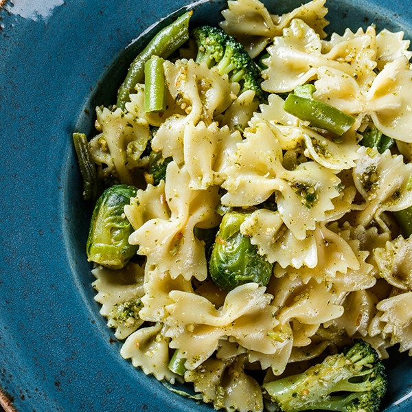 Bowtie Pasta with Broccoli and Goat Cheese