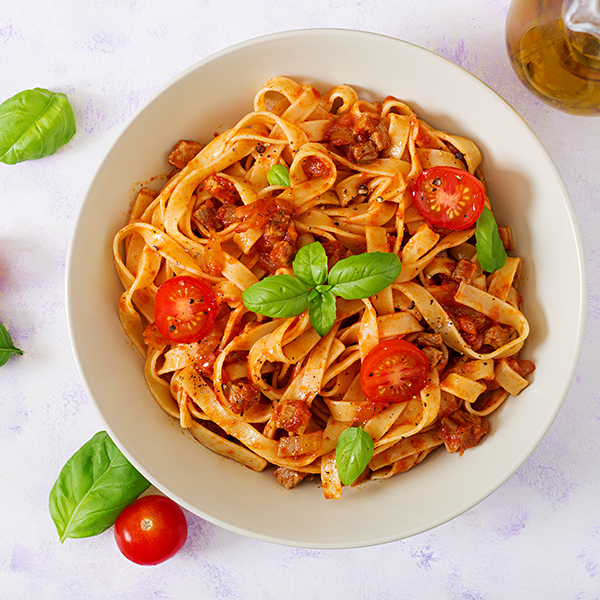 Pasta with Black Olive and Tuna Sauce