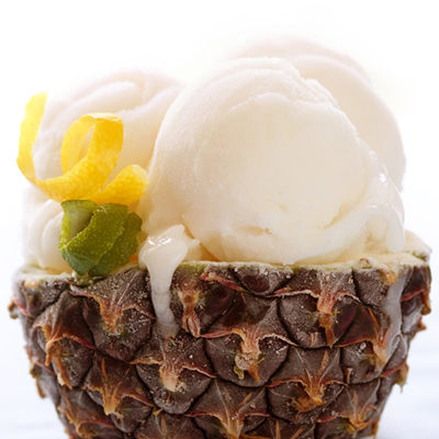 Iced Pineapple with Chocolate Chips