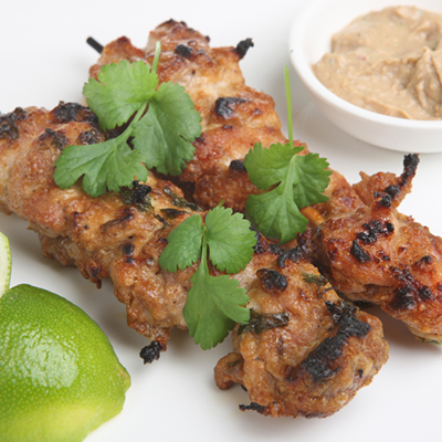 Honey Chicken Satay, Lime Sauce