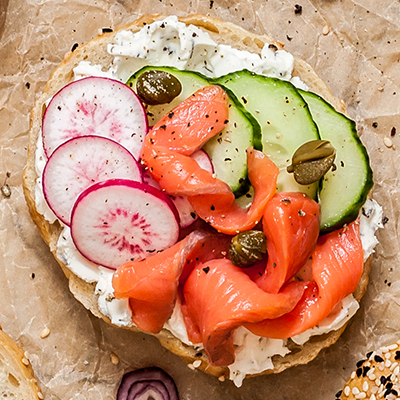 Smoked Trout Bagel