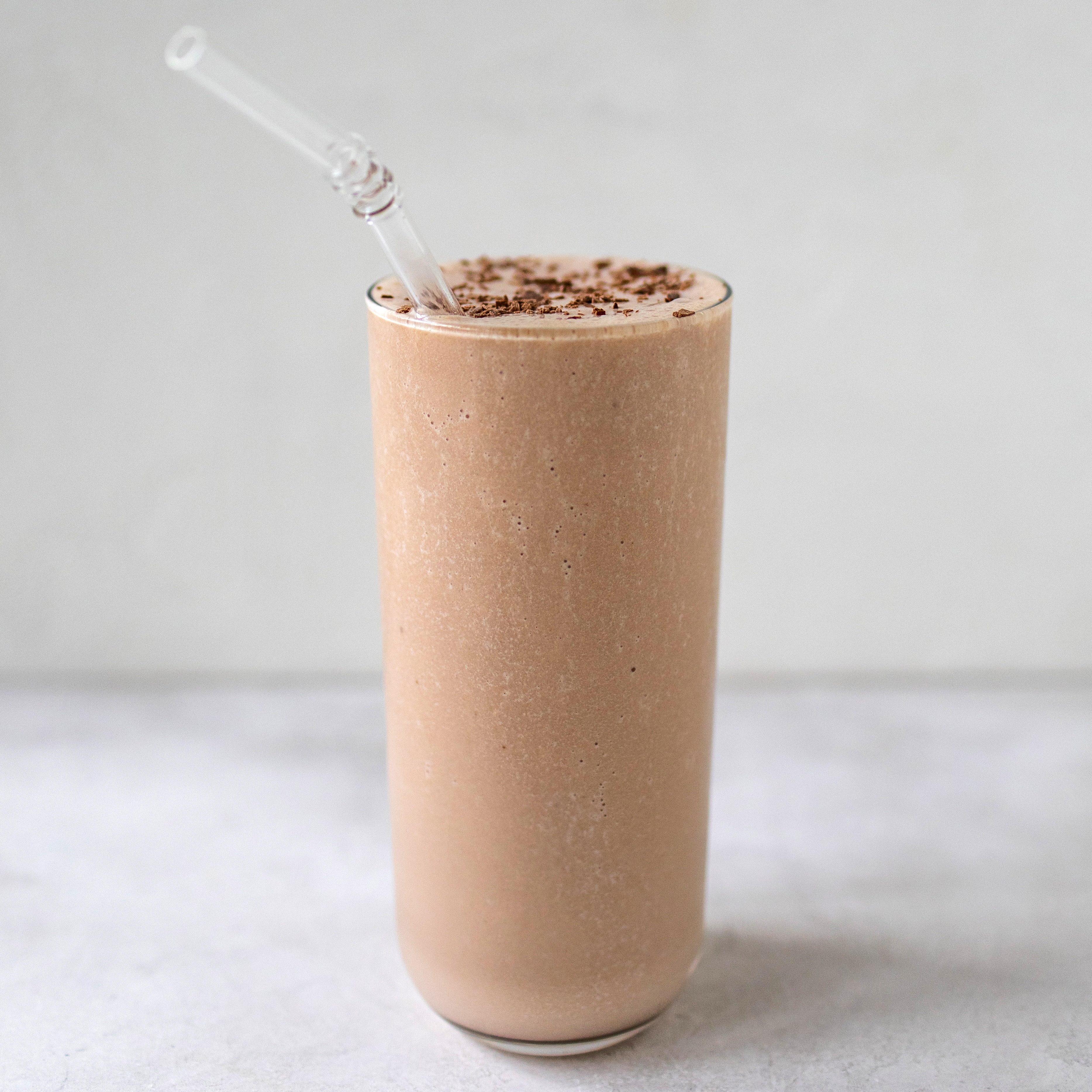 Lait frappé au chocolat, à la banane et au yogourt