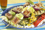 Pork-Granny Smith Brochettes