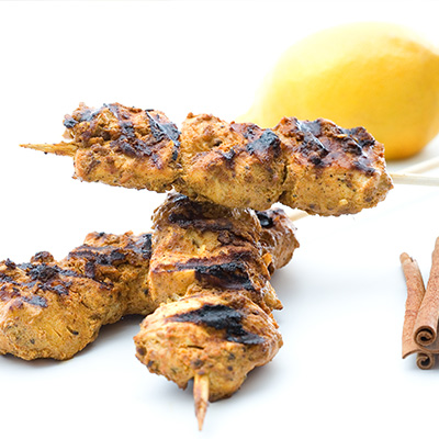 Brochettes de poulet aux épices Tandoori