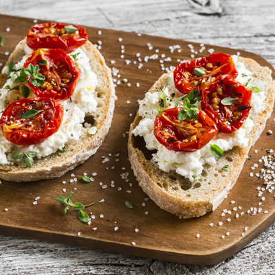 Bruschetta au fromage de chèvre