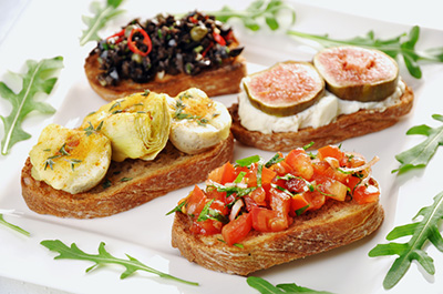 Bruschetta with Romaine