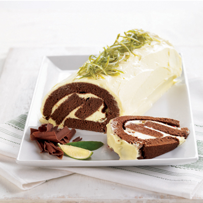 Chocolate-Lime Log