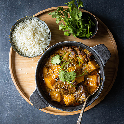 Beef curry with squash