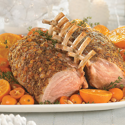 Rack of Pork with Creamy Orange Gravy