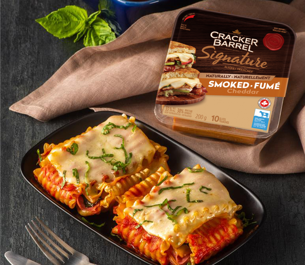 Cheddar and Salami Lasagna Pockets