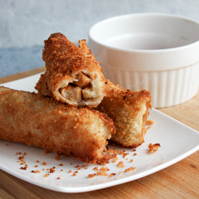 Rouleaux de pain au poulet