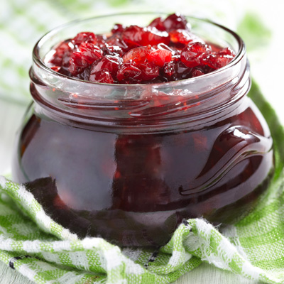 Cranberry compote with orange