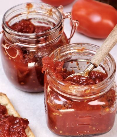 Confiture de tomate épicée à l’érable