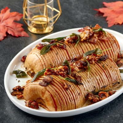 Hasselback Squash with Coke® Zero Sugar