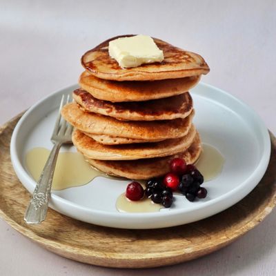 Fluffy red lentil pancakes