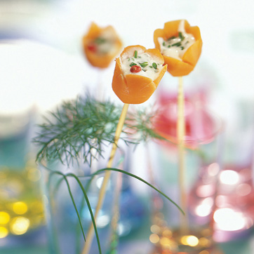 Cream-filled Carrot Flowers