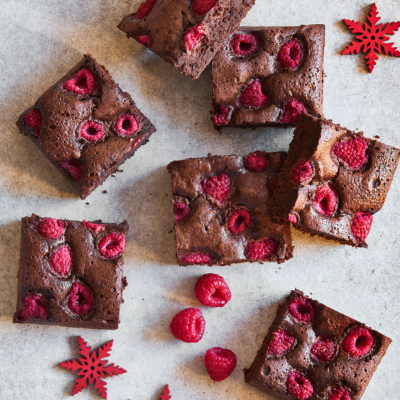 Chocolate Fudge Raspberry Squares